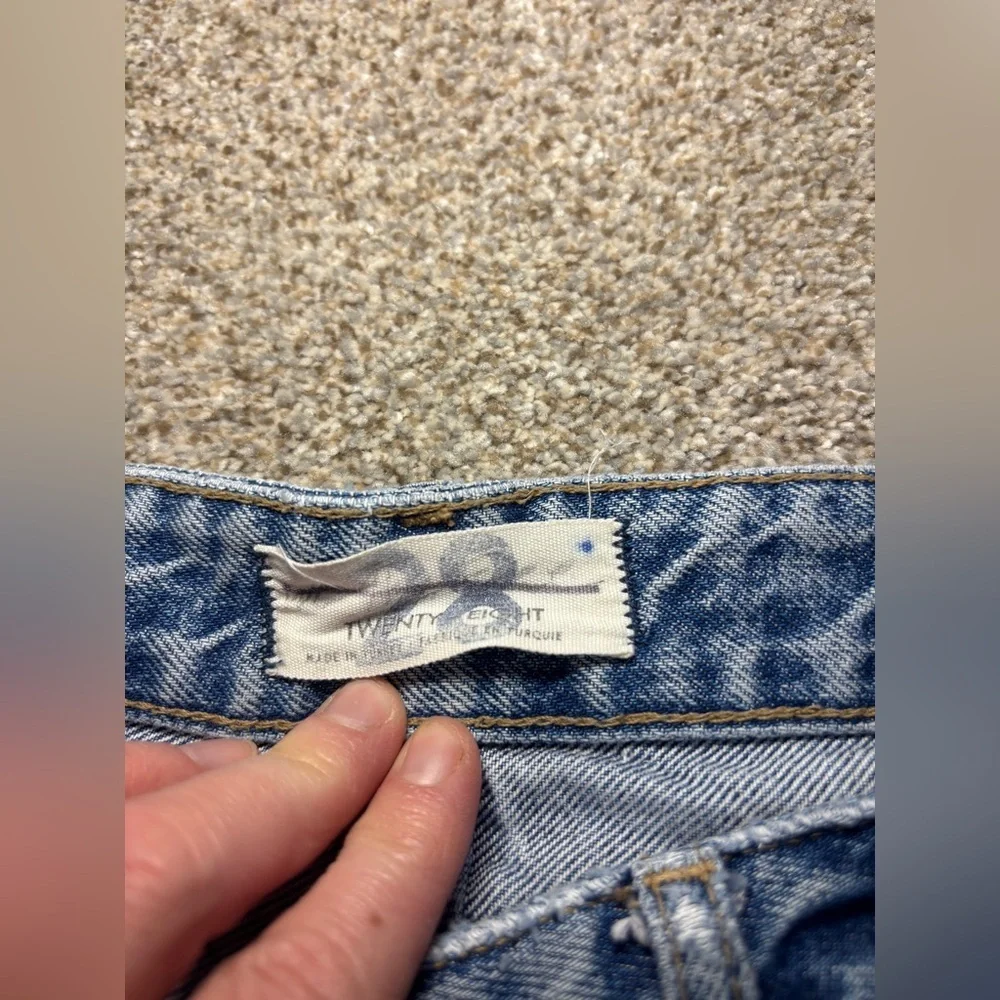 We The Free Jeans Size 28 Distressed Frayed Hem Women's Straight Jeans